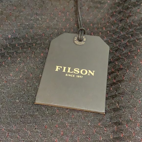 Filson Hawks Point Sherpa Fleece Jacket, Redblack , Filson coat - Picture 4 of 10